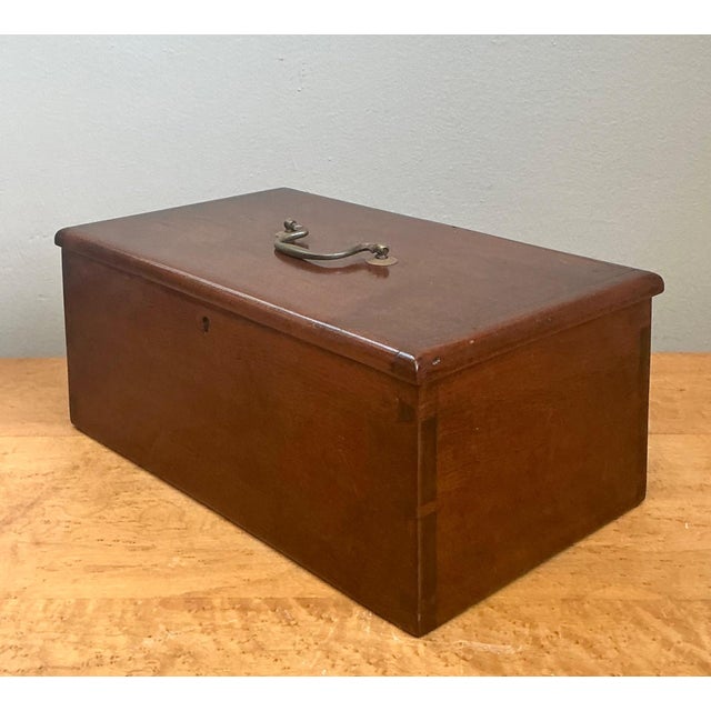 Vintage Keyhole Wooden Box For Sale - Image 9 of 18