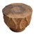 Wood Lychee Swirl Carved Side Table For Sale - Image 7 of 9