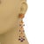 Late 20th Century Stunning 22k Gold Amethyst Citrine Long Dangle Floral Earrings -LIQUIDATION, 2 pieces For Sale - Image 5 of 5
