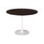 Wood Lacquered Alluminium Rosewood Round Table, Italy For Sale - Image 7 of 7