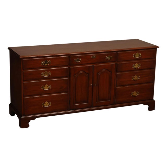 Henkel Harris Virginia Galleries Cherry 9 Drawer Dresser For Sale
