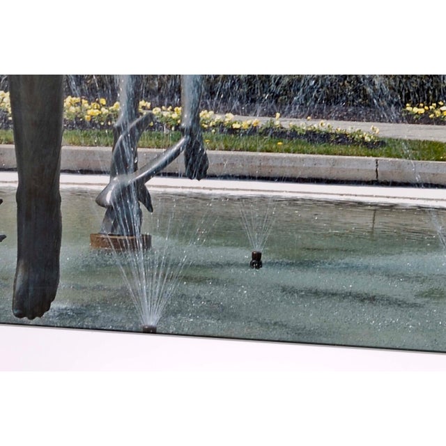 Cranbrook Amye Charfoos Orpheus Fountain by Carl Milles Color Photograph Signed For Sale In Detroit - Image 6 of 11