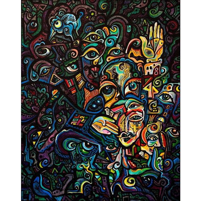 Alexander Arshansky, "Blessed" Abstract/Cubist Piece For Sale