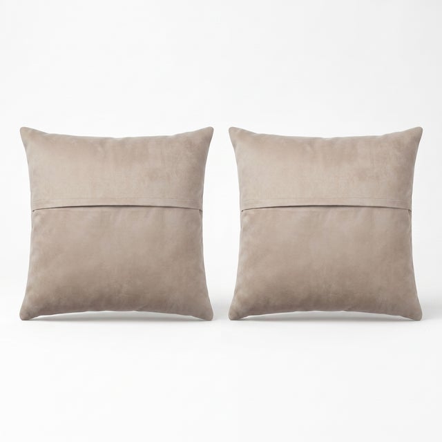 Anatolian Oushak Kilim Pillow Cover 16'' X 16'' - Set of Two For Sale - Image 4 of 4