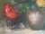 Wood 1960s Oil Painting by De Marco 26 X 32 "California School of Painters" Still Life Flowers in Vase For Sale - Image 7 of 9