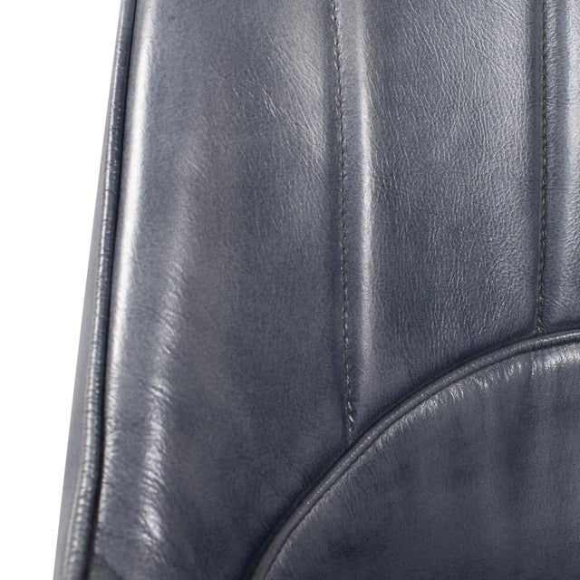 Kenneth Ludwig Chicago Melbourne Leather Accent Chair For Sale - Image 4 of 11