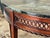 Massive Antique Demilune Mahogany Console Table With Green Marble Top – Louis XVI Neoclassical / George III Style Entryway Fretwork Accent Table For Sale - Image 10 of 12