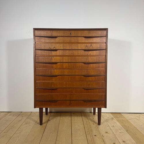 Mid-Century Modern Danish Teak Chest of Drawers, 1960s For Sale - Image 3 of 9
