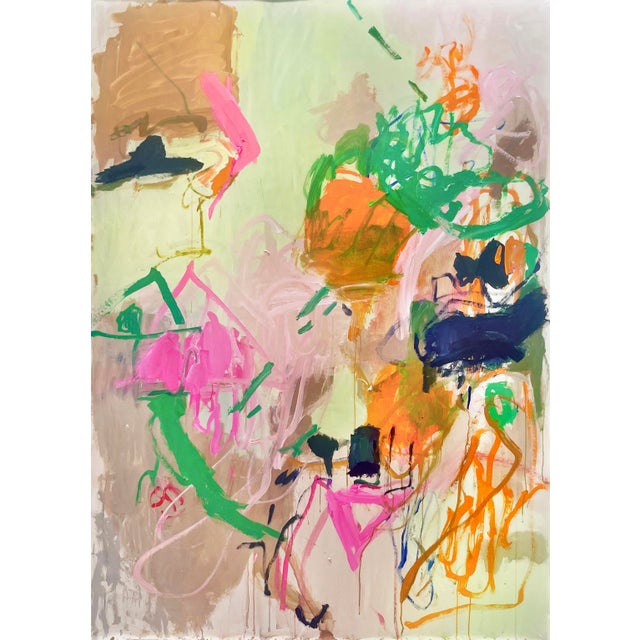 Macha Poynder Contemporary Abstract Acrylic on Canvas "Semiramide Se Promène" by Macha Poynder For Sale - Image 4 of 4