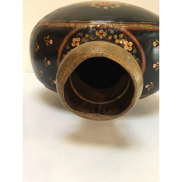 Metal Anglo Raj Hand-Hammered Black Metal Jug For Sale - Image 7 of 8