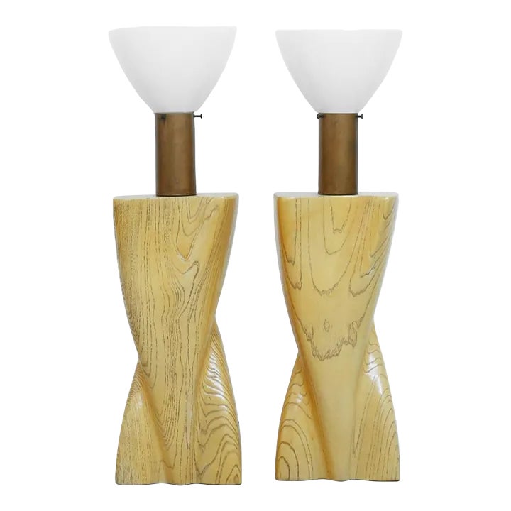 1950s Yasha Heifetz Biomorphic Lamps - Set of 2 | Chairish