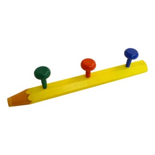 Pencil Wall Hooks in the style of P. Sala, 1980s For Sale