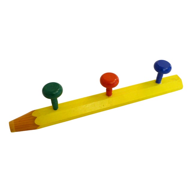 Pencil Wall Hooks in the style of P. Sala, 1980s For Sale
