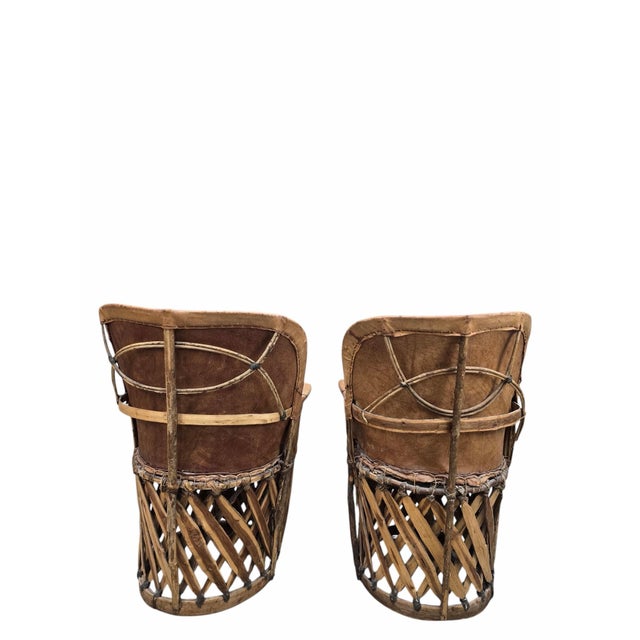 Vintage Native American Leather - Pair For Sale - Image 4 of 12