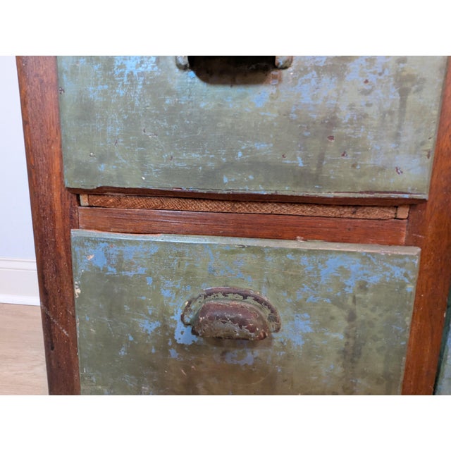 19th Century Antique Primitive Jelly Cupboard Cabinet Dry Sink Washstand For Sale - Image 16 of 18