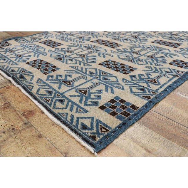 Beige Vintage Turkish Sivas Rug - 04'07 x 07'11 For Sale - Image 8 of 11