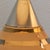 Gold Mid 20th Century Wescal Atomic Ceramic Table Lamps With Original Fiberglass Shades - a Pair For Sale - Image 8 of 15