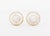 Modern Mabe Blister Pearl and 14k Yellow Gold Earrings For Sale - Image 4 of 8