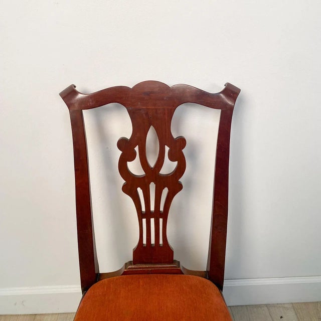 Late 19th Century Set of Eight Chippendale Style Chairs For Sale - Image 5 of 12