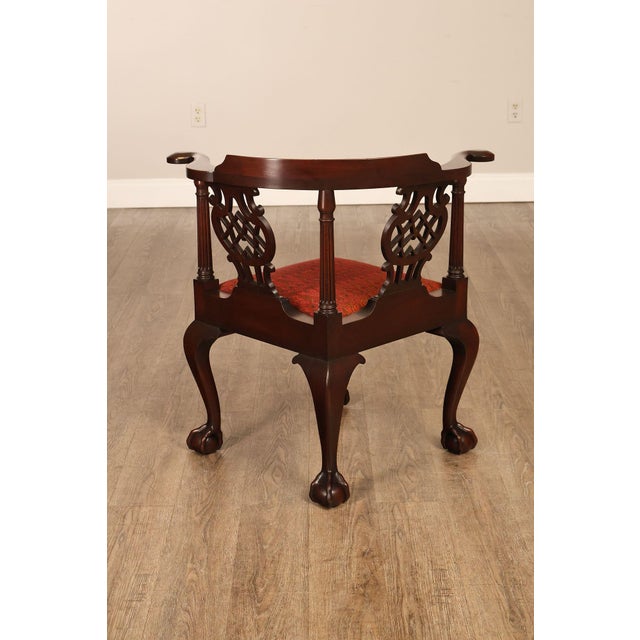 Kittinger Furniture Chippendale Style Mahogany CW-48 Corner Chair For Sale - Image 14 of 18