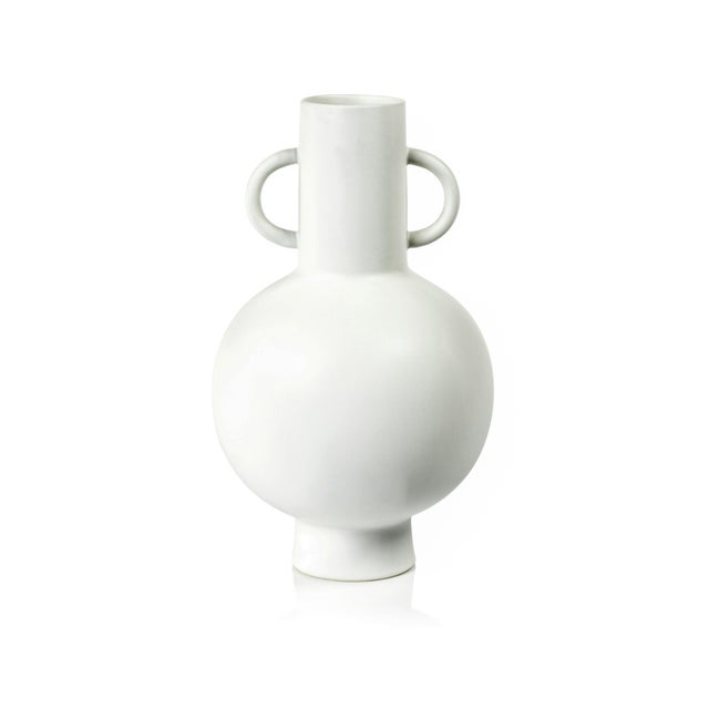 Avesta 14" Tall Stoneware Vase For Sale - Image 4 of 4
