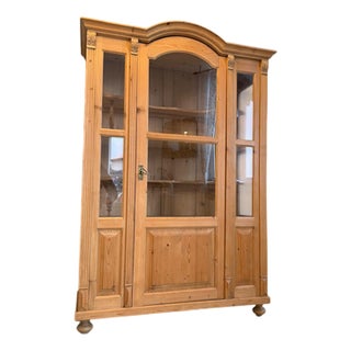 Rustic Farmhouse Display Cabinet For Sale