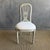 Late 19th Century Set of 4 European Painted Dining Chairs With Linen Upholstery For Sale - Image 4 of 15