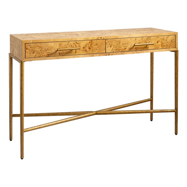 Monarch Burlwood Console For Sale