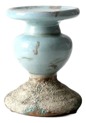 Vintage Pottery Candle Pedestal