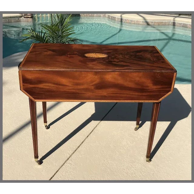 Wood Circa 1800 English Pembroke Table For Sale - Image 7 of 12