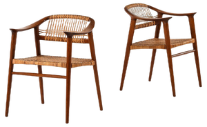 Set of Armchairs Model Bambi by Rolf Rastad & Adolf Relling attributed to Gustav Bahus & Eft, 1950s