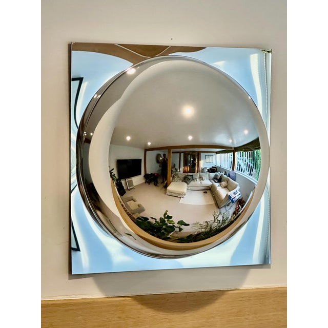 Mid-Century Modern Sixties Bubble Mirror ( Set of Six) For Sale - Image 3 of 3