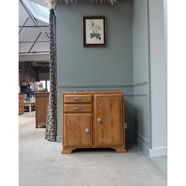 Art Deco Sideboard in Pitch Pine, 1940s For Sale - Image 13 of 13