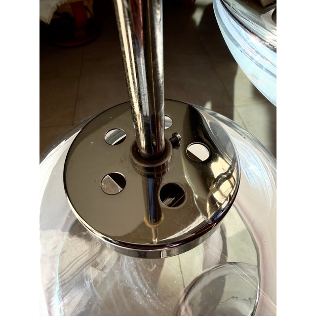 1970s Minimalist Blown Glass Pendant Light from Peill & Putzler, Germany, 1970s For Sale - Image 5 of 10