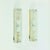 Stunning pair of tubular wall lights/sconces from hillebrand (germany, 1970s). The shades are made of transparent...