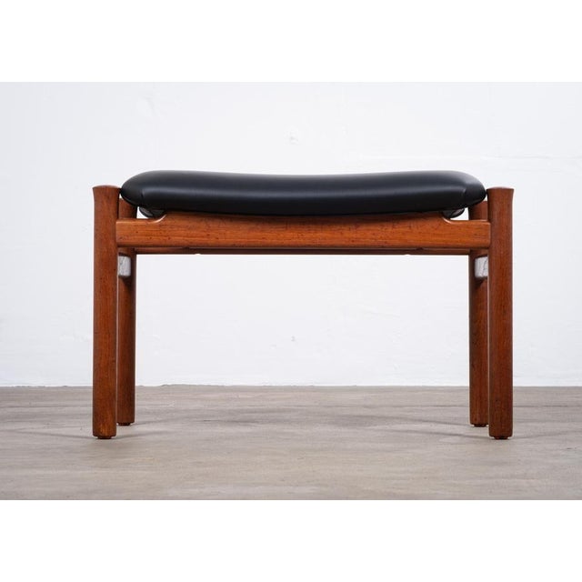 Teak Stool by Søren Hansen for Fritz Hansen, Denmark, 1950s For Sale - Image 6 of 10