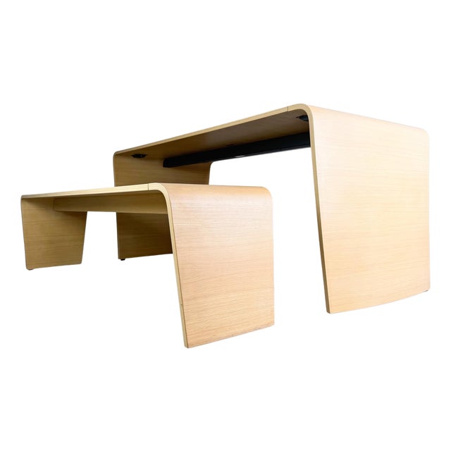 Table and Bench in Oak from Brunner Jehs Laub, 2010s, Set of 2 For Sale