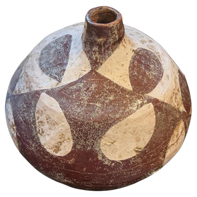 This striking 1960s Italian ceramic vase beautifully captures the essence of Organic Modern design, heavily echoing the...