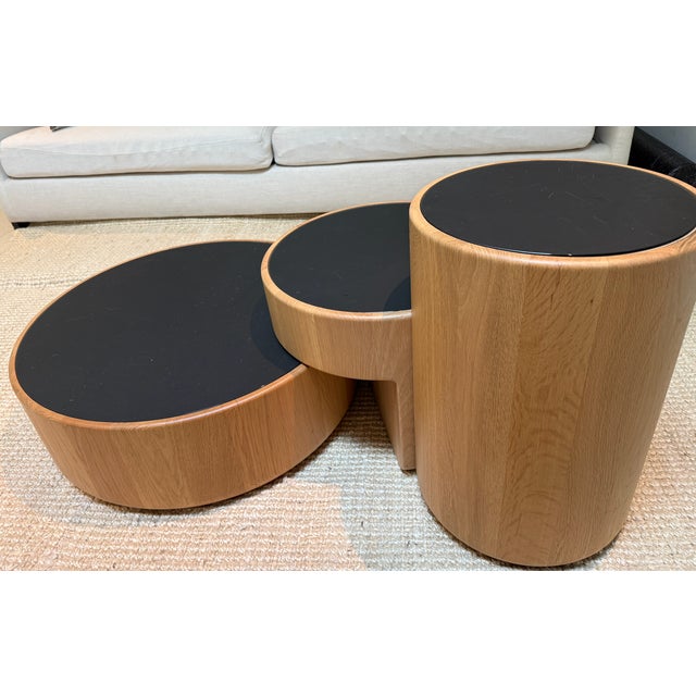 Contemporary Dany Effet “Levels” Sculptural Tables – Modern Tiered Side / Coffee Tables For Sale - Image 3 of 3