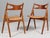 Carl Hansen & Søn Hans J. Wegner Savbuk Ch-29 Dining Chairs attributed to Hans J. Wegner for Carl Hansen & Søn, Set of 2 For Sale - Image 4 of 9
