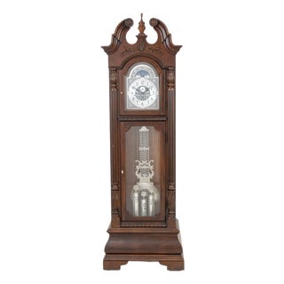 Howard Miller Mahogany Case Grandfather Clock For Sale