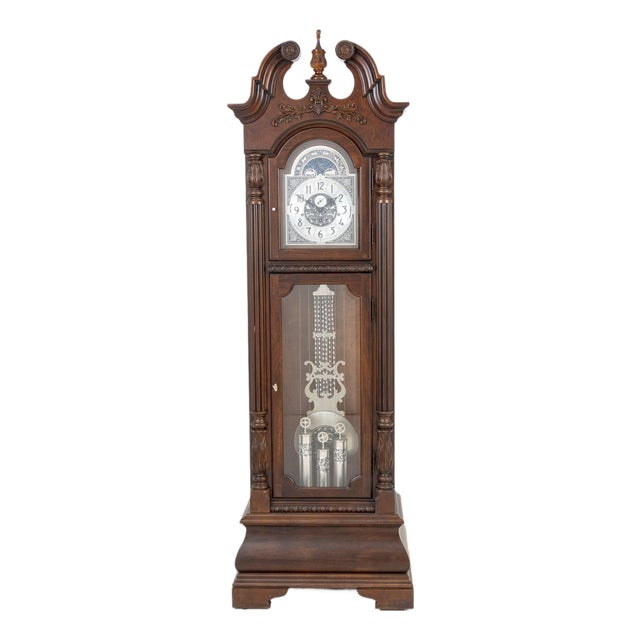 Howard Miller Mahogany Case Grandfather Clock For Sale