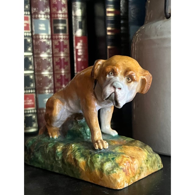 Mid 19th Century Jacob Petit Dog Figure, C. 1850's Paris For Sale - Image 5 of 13