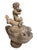 Stone Vintage Classical Cast Stone Cherub on Dolphin Garden Fountain For Sale - Image 7 of 12