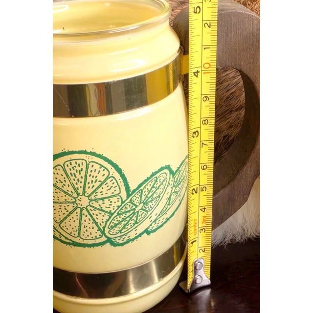 Green Vintage Retro 20 Oz Mugs Wood Handles - Set of 6 For Sale - Image 8 of 11