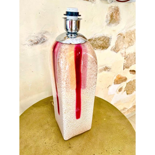Glass Lancetti Milano Table Lamp in Murano Glass, 1980s For Sale - Image 7 of 11