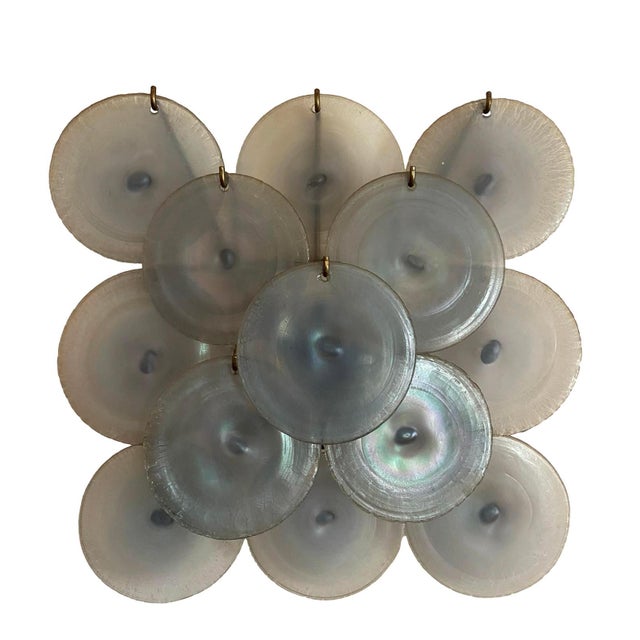 Iridescent Murano Glass Wall Lamp Italy, 1970s For Sale - Image 13 of 13