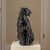 1970s Vintage Large Black Glazed Ceramic Panther Sculpture 22" For Sale - Image 5 of 15