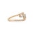 Metal Certified 14k Solid Yellow Gold Baguette & Round Diamond Pave Bypass Ring Size 8 For Sale - Image 7 of 17