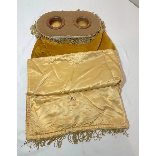 Rare Antique Hand Embroidered Judaica Jewish Memorial Torah Mantel Scroll Cover For Sale - Image 11 of 12